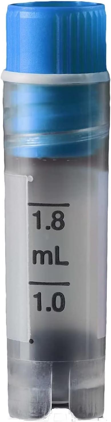 5ML External Thread Self-Standing Cryogenic Vials with Silicone Washer Seal,EO Sterile, Pack of 100