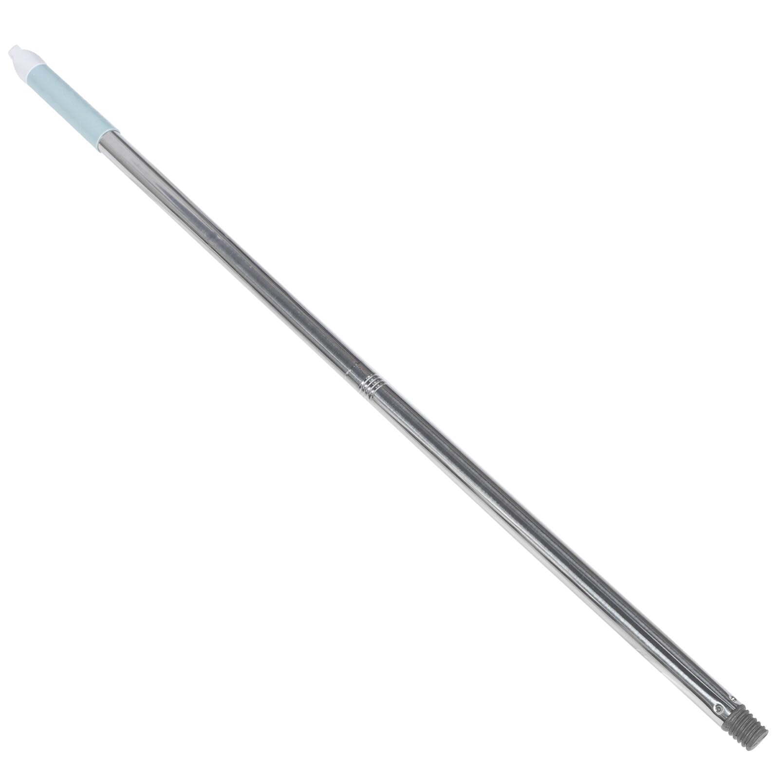 Photo 1 of ***MISSING PARTS*** OSALADI Stainless Steel Broom Handle Replacement 32.67 Inch Floor Cleaning Stick with Plastic Grip for Indoor Sweeping and Mop Handle Accessory