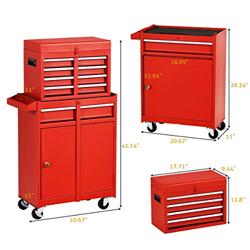 Big Tool Chest,Rolling Tool Chest,Tool Chest with Wheels and Drawers