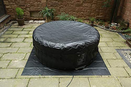 BeneoSpa Tragbarer aufblasbarer Whirlpool, für 4 Personen, 130 Massagedüsen, Schwarz-Weiss – Bild 3