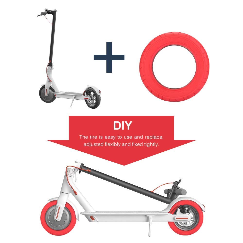 Ruote di Ricambio per Scooter Elettrico,Parti di Ricambio per Scooter per Pneumatici di bilanciamento del Tubo Esterno del Pneumatico da 10 Pollici compatibili per M365