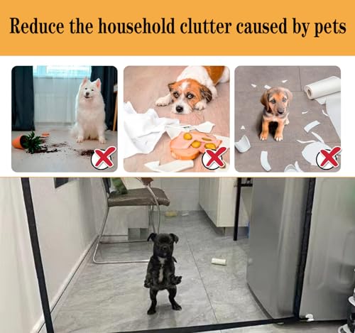 Portable Mesh Pet Gate for Doorways and Stairways, 71 W x 31 H, No Drill Indoor Safety Gates