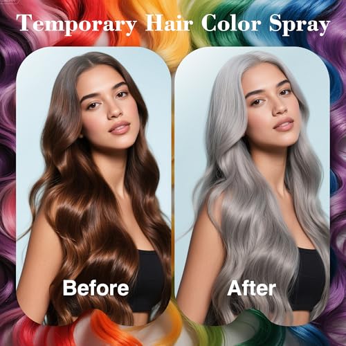 Spray de color temporal para cabello, negro 5 oz miniatura 5