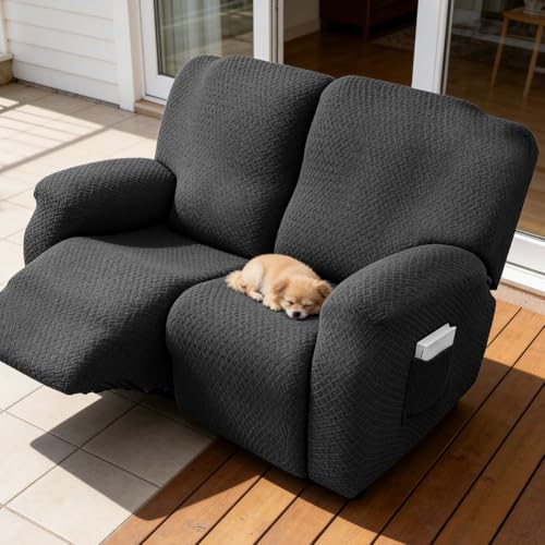 Funda de sofá para sillón relax de 2 plazas que soluciona manchas y roces 2