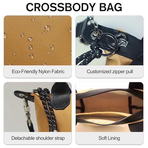 Image of Designer Mini Tote Bag for Women - Lightweight Crossbody Purse with Adjustable Dual Straps (2-Way Carry)