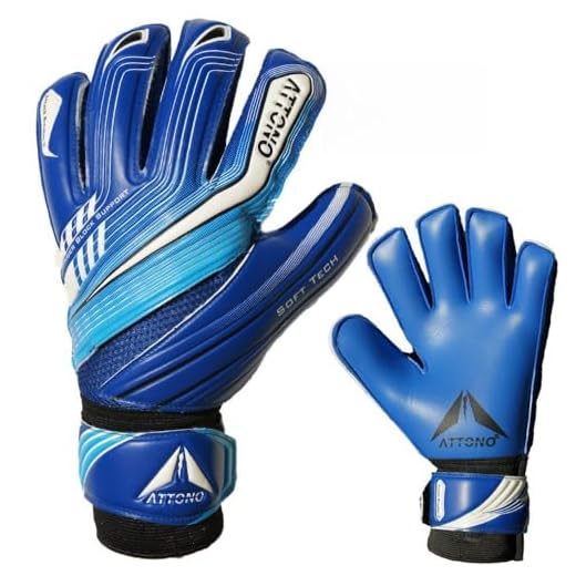 ATTONO Torwarthandschuhe Attack Breaker II Fingersave Torwart Handschuhe - Größe 9