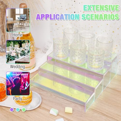 Présentoir acrylique irisé NiHome : étagère design pour cupcakes et déco - 8