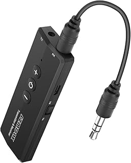 Bluetooth 5.0 Transmitter 3-in-1, Portable Wireless Bluetooth Adapter, Rechargeable Bluetooth Transmitter for TV,Bluetooth Audio Receiver for Car Stereo System