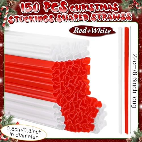 Pitillos Plásticos Desechables 150 Pzs Rojo y Blanco miniatura 2