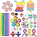 NvIEFE Tiktok Fidget Toys Pack, set di giocattoli a buon mercato sensoriale, giocattolo a bolle di pika, palla antistress, gioco da tavolo per allenamento cerebrale (set A1)