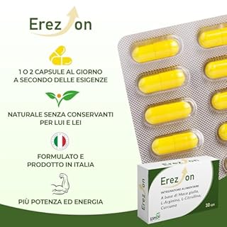 Kamasù™ Integratore naturale, supporto e Benessere sessuale - Maca Gialla Uomo Integratore di Maca Gialla,L- Arginina Citrullina Curcuma Forza Resistenza e benessere generale