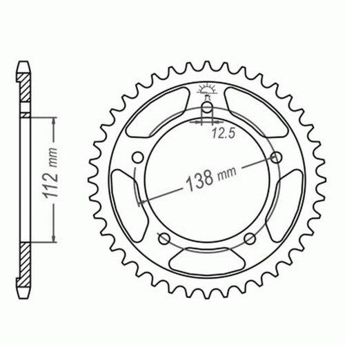 X-Ring Kette Honda CBR 900 RR Fireblade, 96-99 (SC33); XAM extra verstärkt GOLD