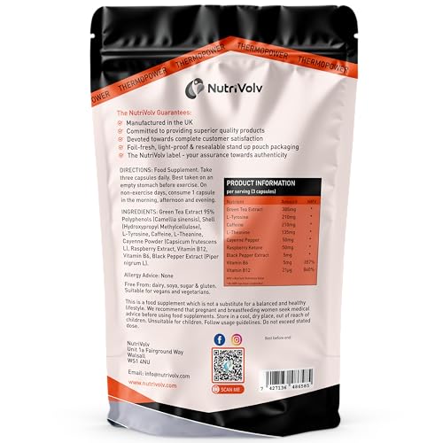 ThermoPower 1000mg | Thermogenic Fat Burner Increased Energy & Boost Performance | 60 Capsules - Image 6