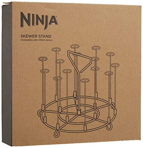 Ninja - AOP103BRN Ninja Foodi Skewer Stand, 1 piece, stainless steel by Ninja - Used condition - US$8.88