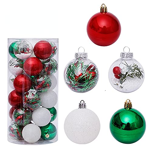 12 Boules De Noël Incassables Vertes - Décorations Suspendues Rondes 6 Cm Pour Sapin, Fêtes, Mariages - 12