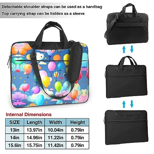 Sac ordinateur portable 13 pouces anti-rayures léger imprimé ballons