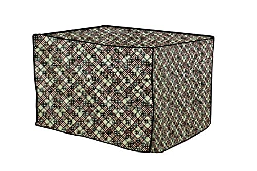 Image of The Furnishing Tree PVC Waterproof Microwave Oven Cover compatible for Whirlpool 20 L Convection Magicook 20BC Luxury Pattern Yellow