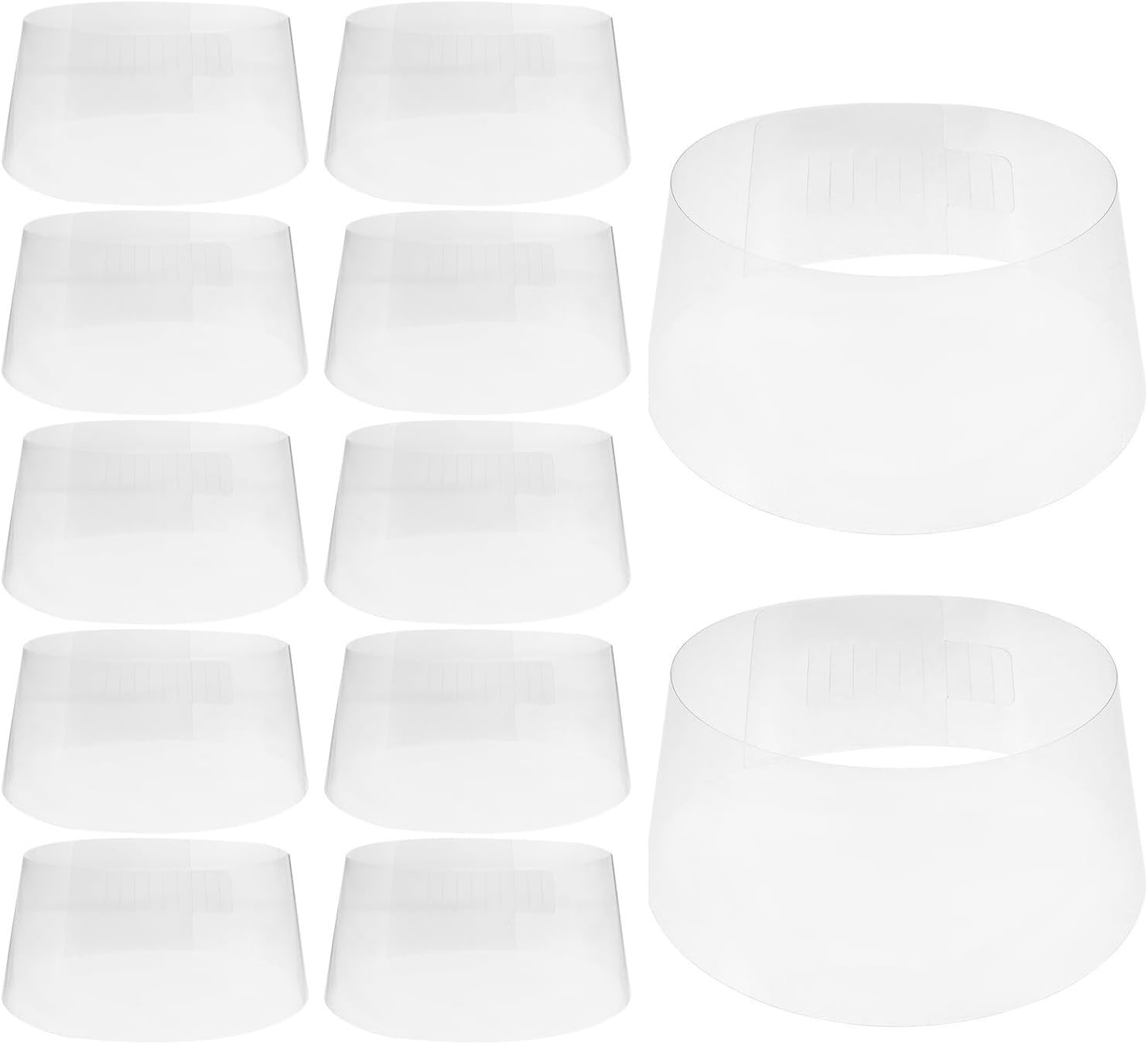 Ciieeo 12pcs Adjustable Plastic Fedora Hat Shaper Insert Holder