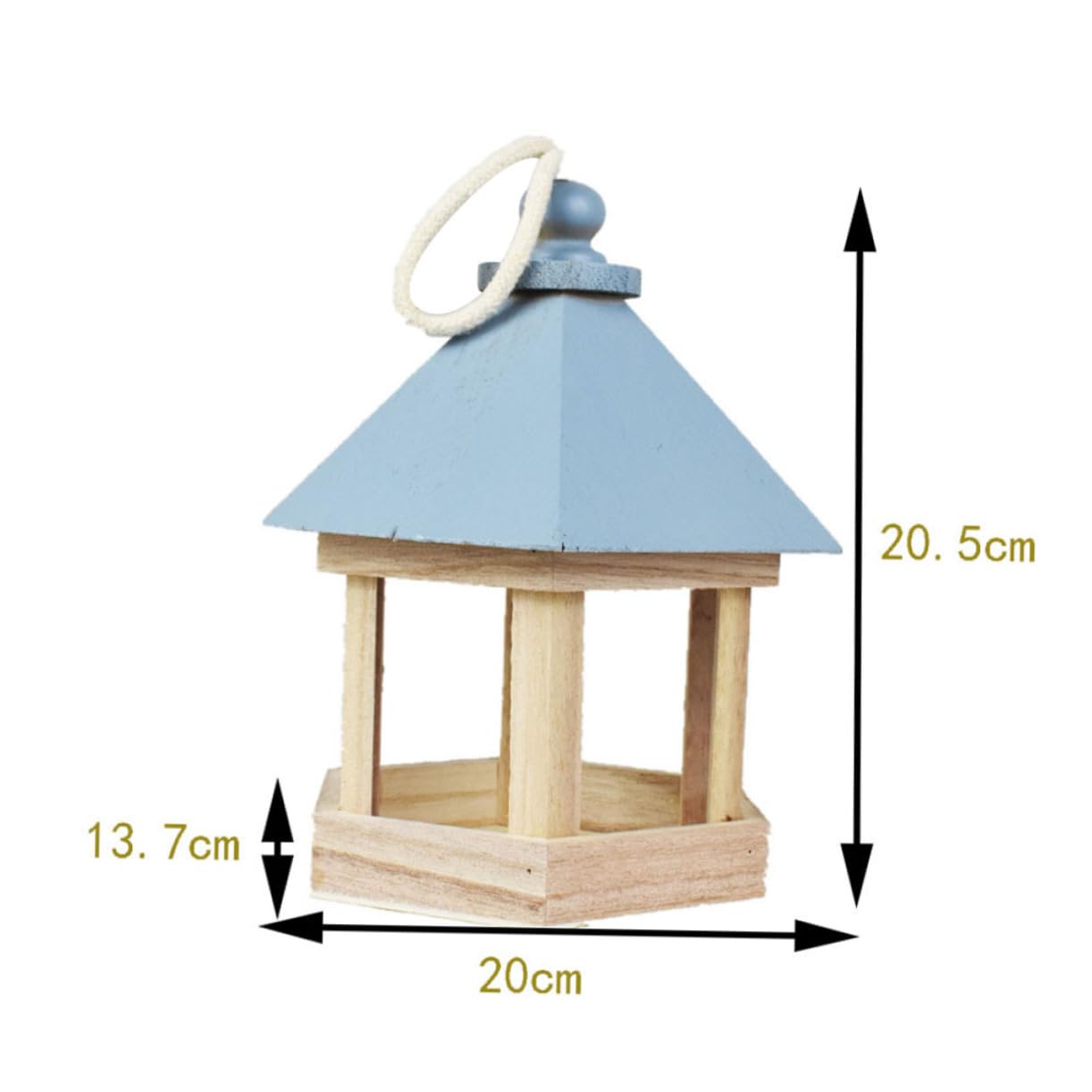 YARNOW 3pezzi Nido Sospeso Per Uccelli Legno Trasparente Design Bucchi Spazio Confortevole Per Canarini e Pappagalli Accessorio Naturale Per Gioco e Riposo
