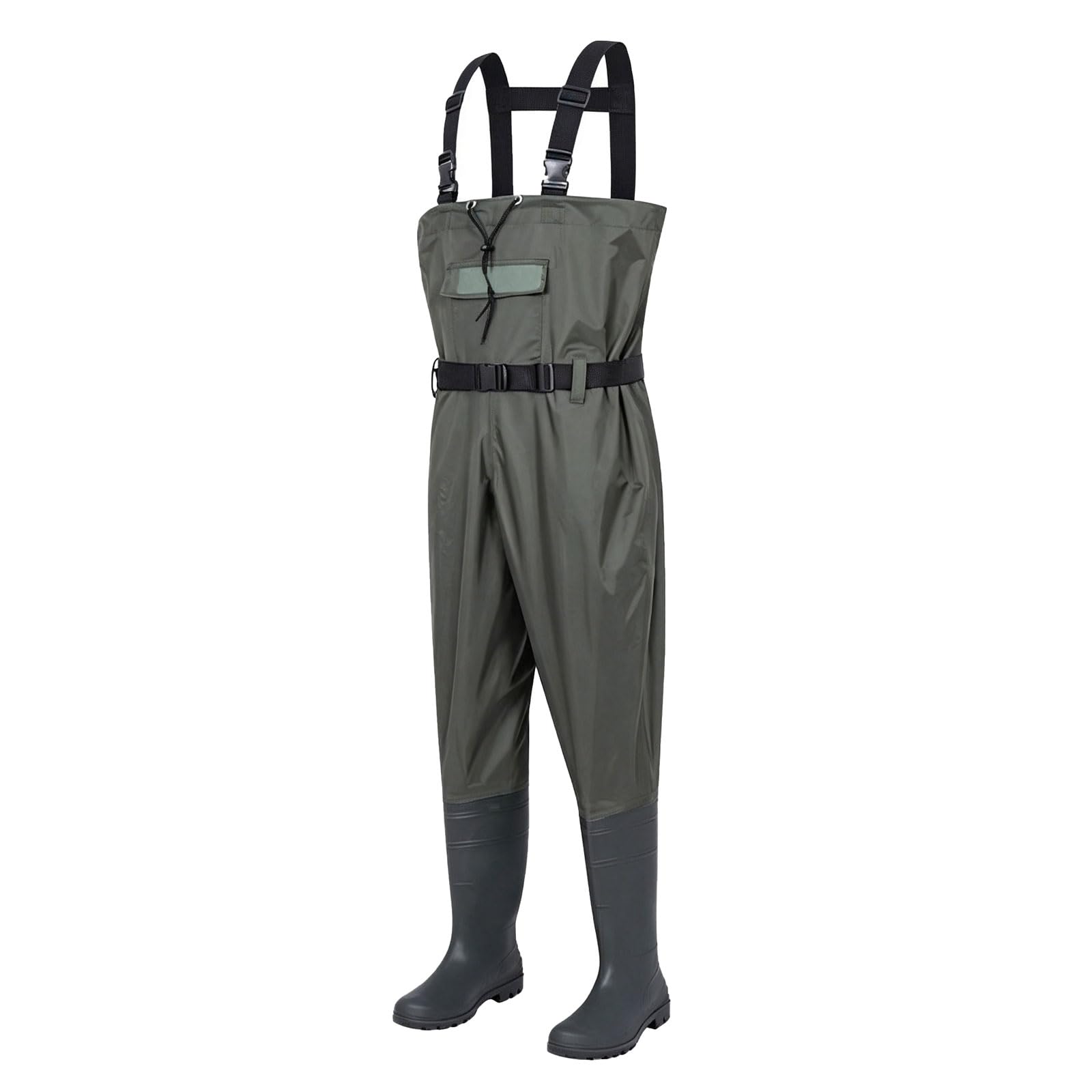 Vadeadores de Pesca Nylon Pantalones impermeables para el pecho Botas Oxford gruesas pecho ajustable peso ligero Bolsa impermeable totalmente sellada para Pesca y Granjas Tallas 36-47