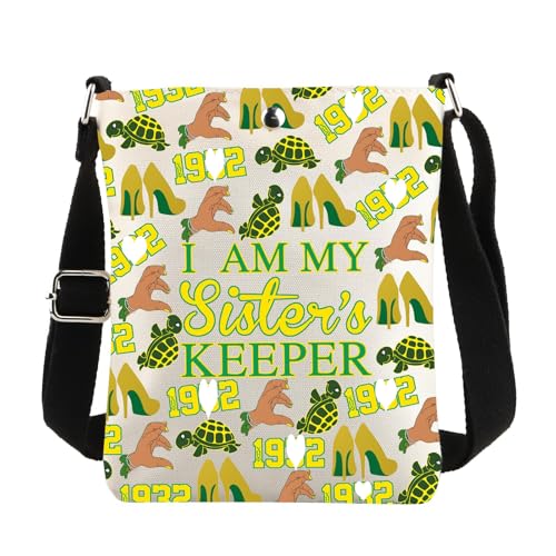 CENWA Nurses Green and Yellow Crossbody Bag Nursing Sorority Gift