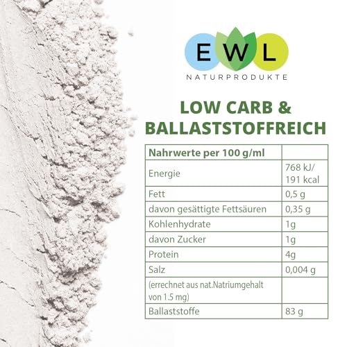 EWL Naturprodukte Guarkernmehl für Eis 1kg, Guar Gum Vegan und Glutenfrei, Bindemittel E 412 3.500 cps, in Deutschland kontrolliert und abgefüllt – Bild 6