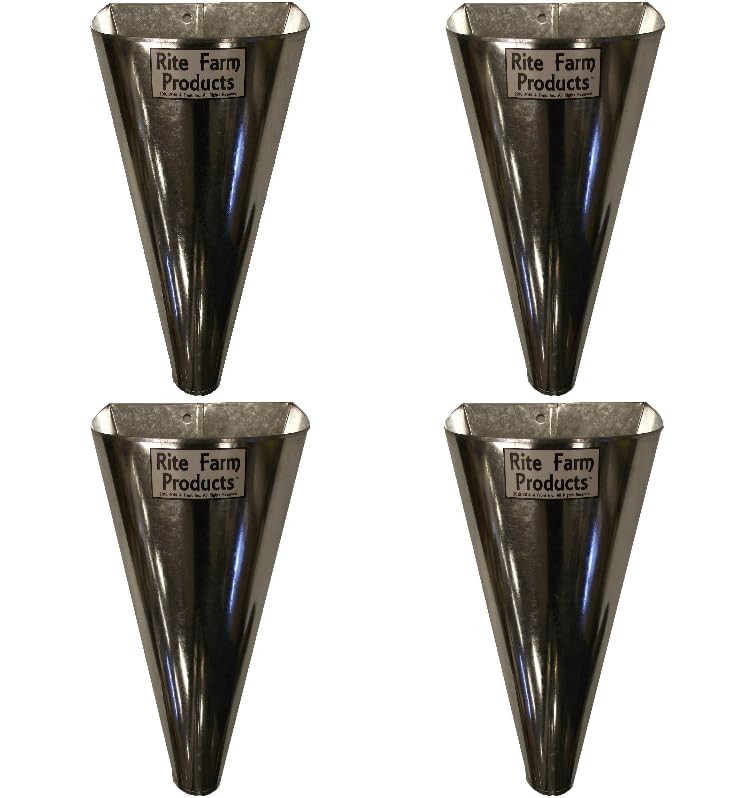 Rite Farm Products 4 Pack of Large Restraining Killing Kill Processing Cone for Poultry Chicken Foul Birds
