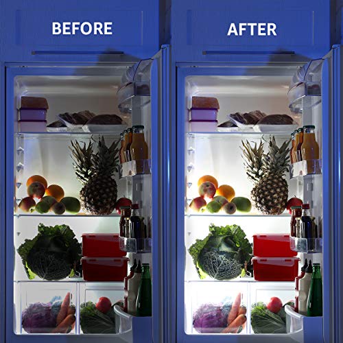 Lepro Led Refrigerator Light Bulb - 40W Equivalent Waterproof Appliance Bulb Replacement For Frigidaire, 5000K Daylight Non-Dimmable Freezer Bulbs With 450 Lumen, 120V 5W A15 E26 Medium Base, 2 Pack #TOP2