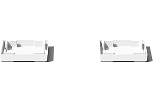 Veradek V-Resin Taper Series Outdoor Plastic Planters for Plants with Drainage Holes (2 Pack)