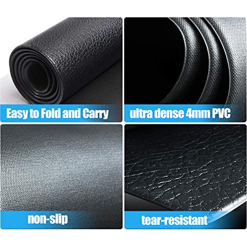 Bike Training Mat,Exercise Bike Mat Bicycle Trainer Hardwood Floor Carpet Protection Workout Mat For Indoor Treadmill,Stationary Bike Mat For Peloton Spin Bikes,Thick Mats For Exercise Equipment #TOP6