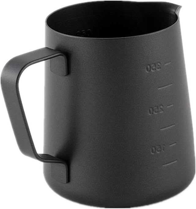 Milk Frothing Pitcher Milk Pitcher Frothing Jug Measuring Cup for Coffee Latte Art(400ml)