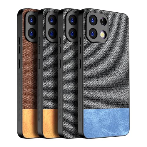 Image of Kapa Soft Fabric & Leather Hybrid Protective Back Cover for Oppo K13 5G | Shockproof Slim Hard Anti Slip Back Case (Brown)