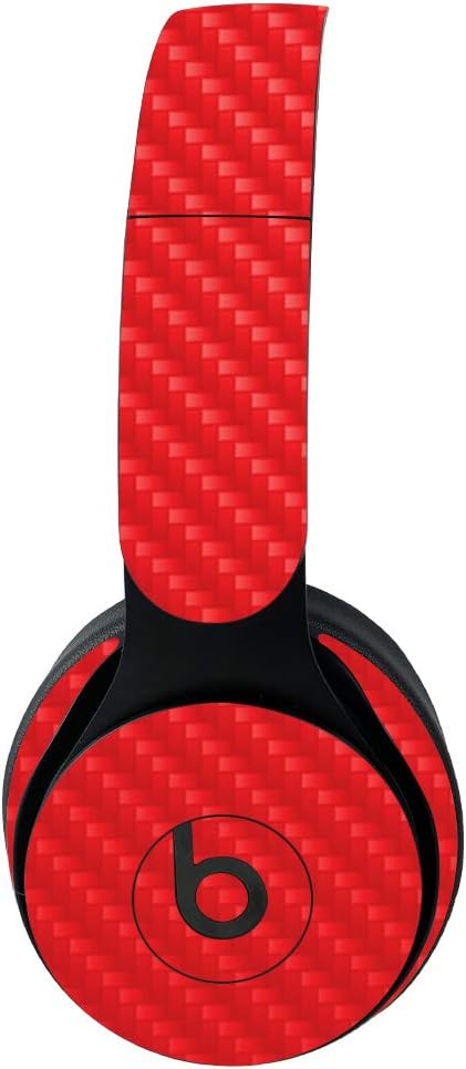MightySkins Carbon Fiber Skin for Beats Solo Pro Wireless Headphones - Solid Hot Pink | Protective, Durable Textured Carbon Fiber Finish | Easy to Apply, Remove, and Change Styles | Made in The USA