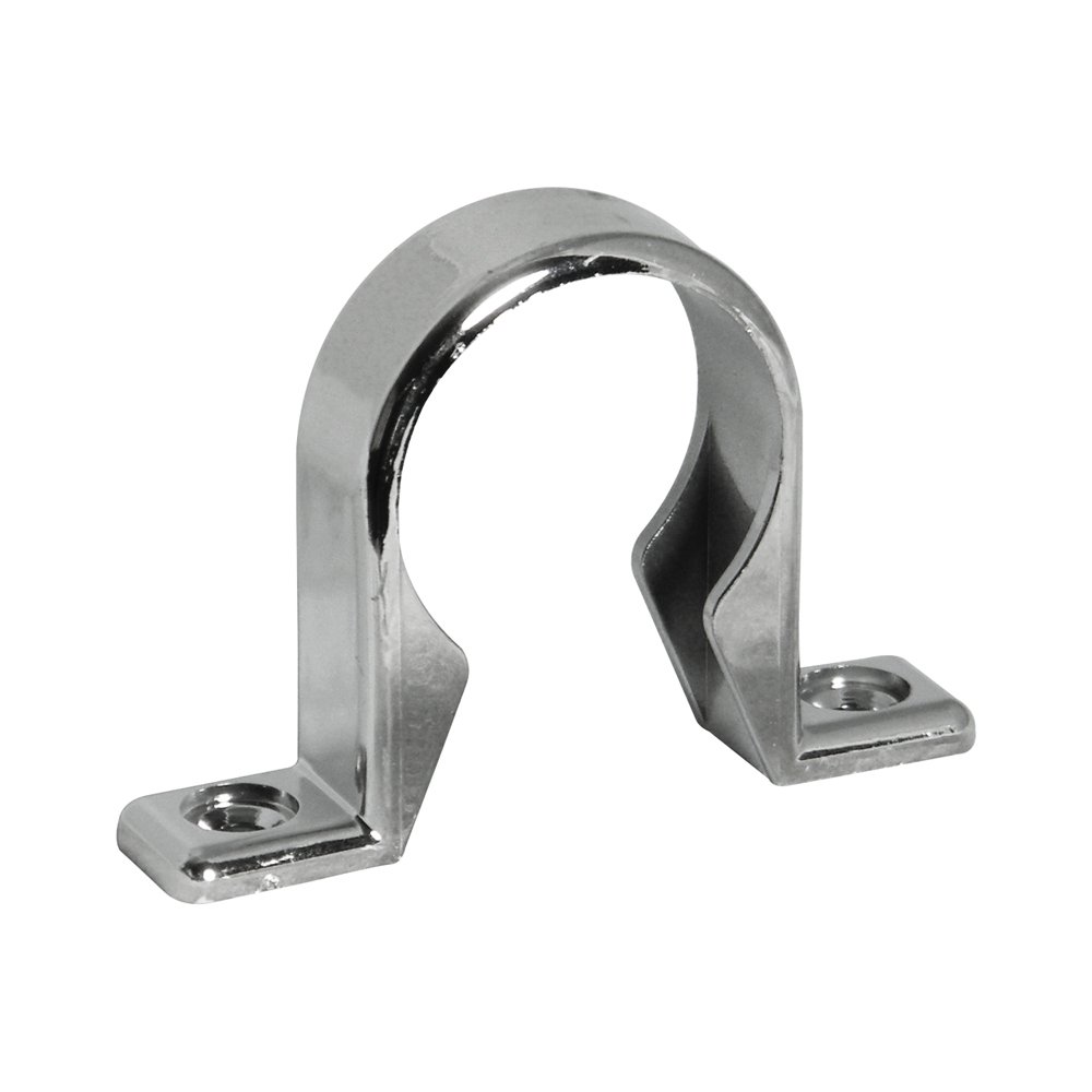 FloPlast CW34 CW34-32MM Chrome Style Polypropylene Compression Waste Pipe Clip (Pack 3), Silver