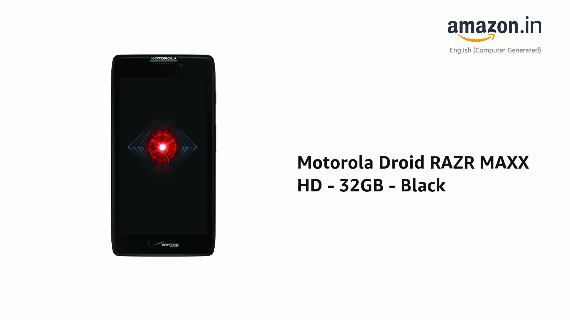 Motorola Droid RAZR MAXX HD - 32GB - Black (Verizon) Smartphone