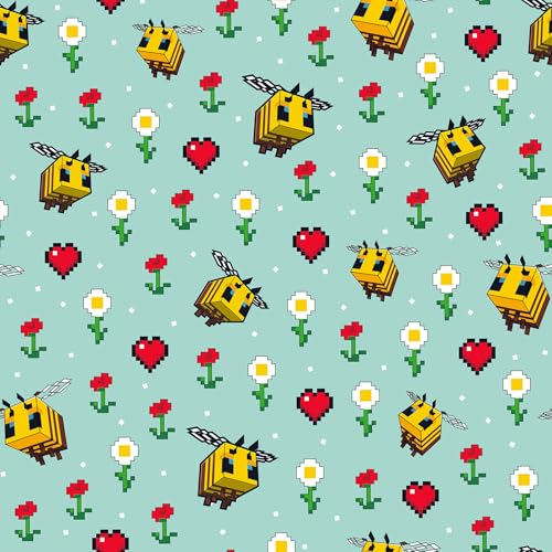 RoomMates Minecraft Busy Bee Peel and Stick Wallpaper RMWS1339