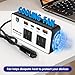 300W Car Power Inverter 12V to 110V，PiSFAU DC to AC Car Plug in Adapter Outlet with Multi USB[24W USB-C] /USB-Fast Charger(24W) Car Inverter，Car Charger for Laptop Vehicles Road Trip Essentials