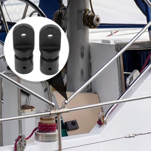 Accesorios toldo bimini de nylon negro resistentes para canoas 6