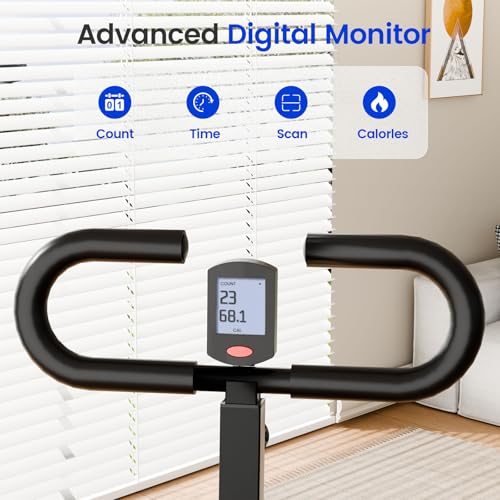 Image of Deep Squat Machine Trainer, Rowing Machine for Home, Easy Setup & Foldable Exercise Equipment with Adjustable Resistance, Glute Trainer Machine, Abs & Leg Home Workout Machine