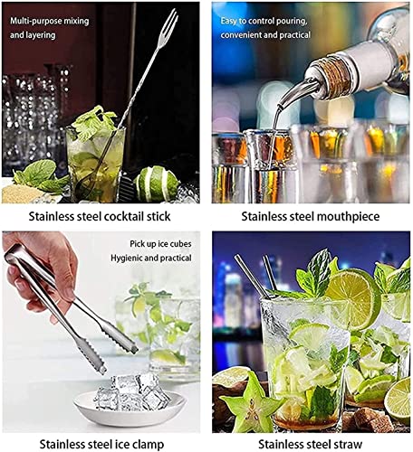 Kit de coctelera Bartender con soporte y accesorios miniatura 2