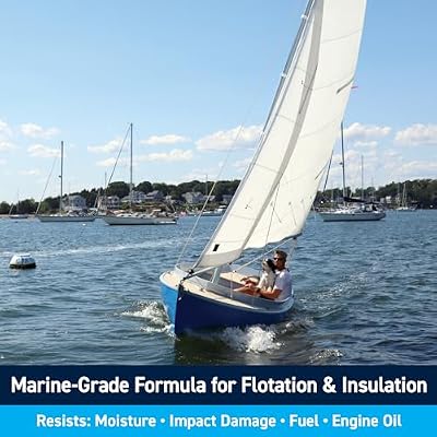 TotalBoat Flotation Foam - 2 Part Expanding Polyurethane Marine Pour Foam For Boat Floatation, Insulation And Soundproofing (2 LB Density, 2 Quart Kit)