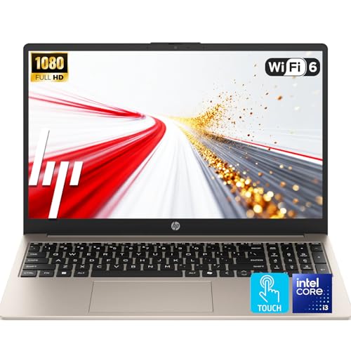 HP 15.6' FHD Touchscreen Business Laptop | Intel 13th 8 Cores i3 CPU (Beat 11th i5) | 8GB RAM • 256GB SSD | Wi-Fi 6 | Windows 11 with Office 365 for The Web