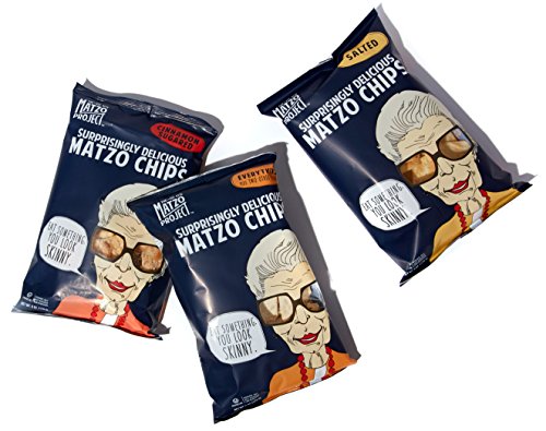 The Matzo Project Matzo Chips Variety, Sea Salt, Everything and Cinnamon Sugar, Vegan, Nut Free, Snack Packs,3-Pack, 6 oz. Each, Kosher but NOT Kosher for Passover - Thumbnail 4