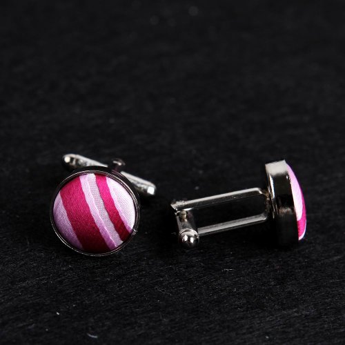 Woven Silk Ties For Men Wrinkle-Free Pink Tie Pocket-Square Cuff Set Eac1004 Epoint Stripe Pink,Lavender Blush,Deep Pink #TOP2