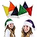 Tigerdoe Colorful Santa Hat - 6 Christmas Hats - Colored Santa Hats - Holiday Hats (6 Pc) -Santa Hats for Adults