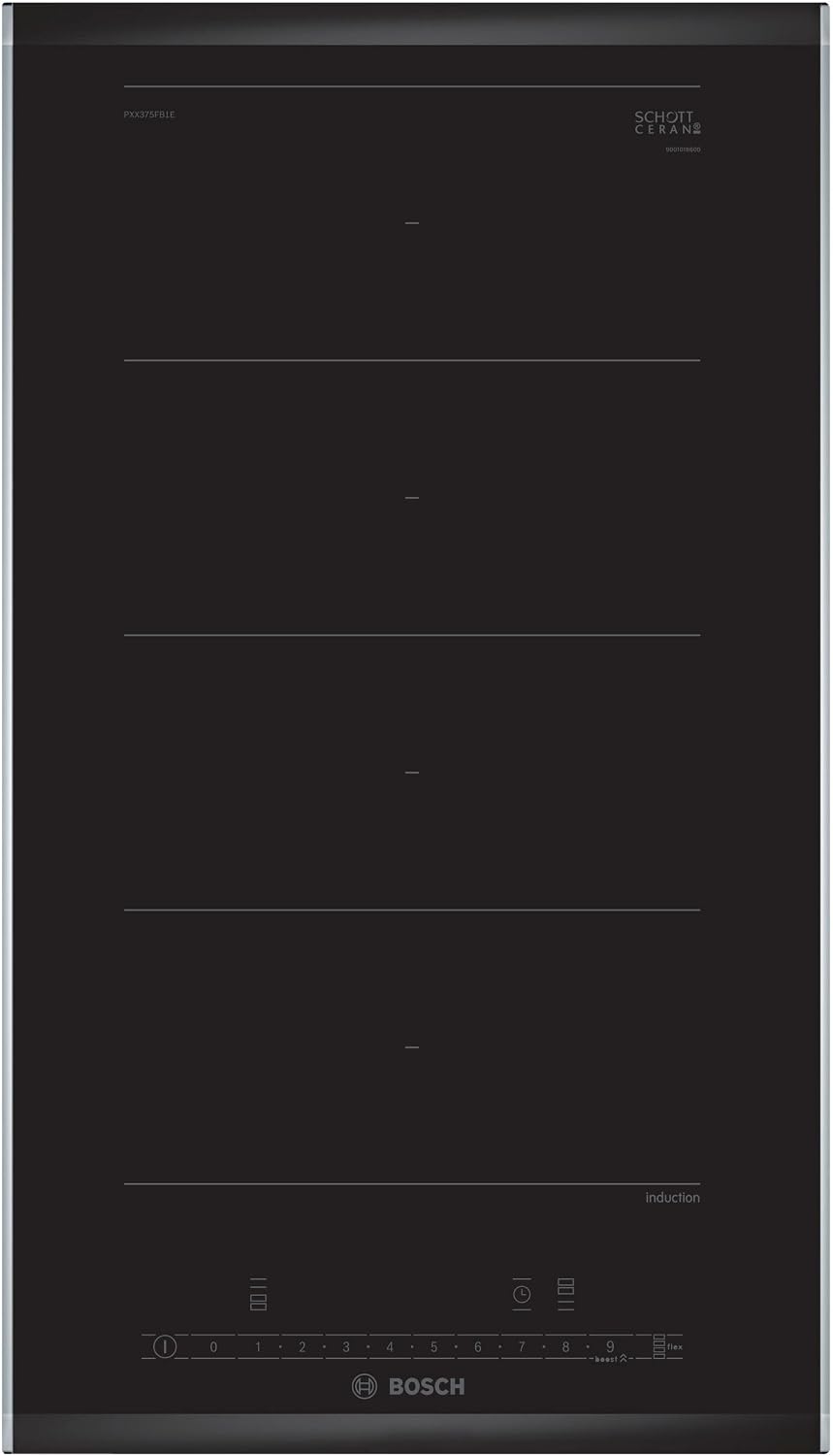 Bosch Płyta Indukcyjna Flex, Czarny, 52.7 x 30.6 x 5.7 cm