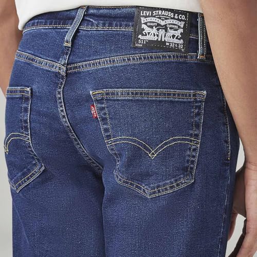 Image of Levi's Men's 511 Dark Indigo Slim Fit Mid-Rise Jeans