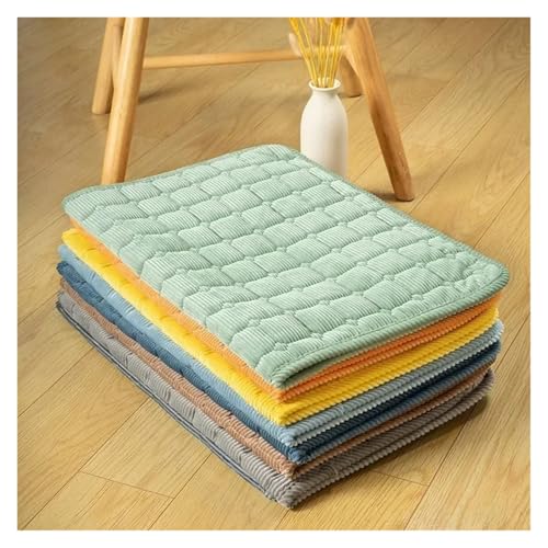 Lit pour chien et chat isolant contre le carrelage froid grand tapis jaune - 4