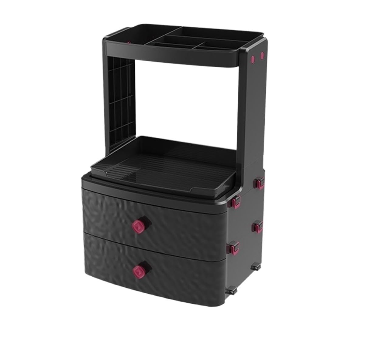 Bad Organizer Make-up Veranstalter Kosmetische Lagerung Box Desktop Gesichtsmaske Finishing Dressing Tisch Make up Organizer(Black)