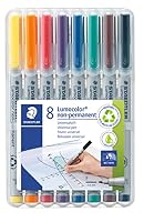 Staedtler Lumocolor Non-Permanent Pen with Fine Tip, Assorted (Pack of 8)